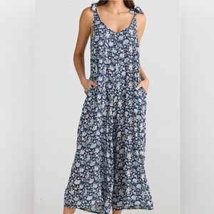 Talisman “moon river” print wide leg, jumpsuit. New without tags